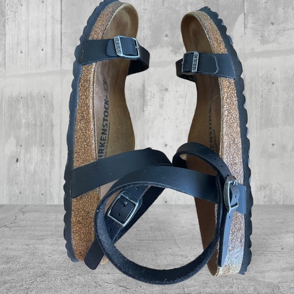 Birkenstock Daloa Ankle Strap Black Sandals - Picture 4 of 12